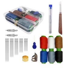 Steel Needles for Hand Sewing Big Eye Steel Needle Set 39 Pc Transparent Box DIY