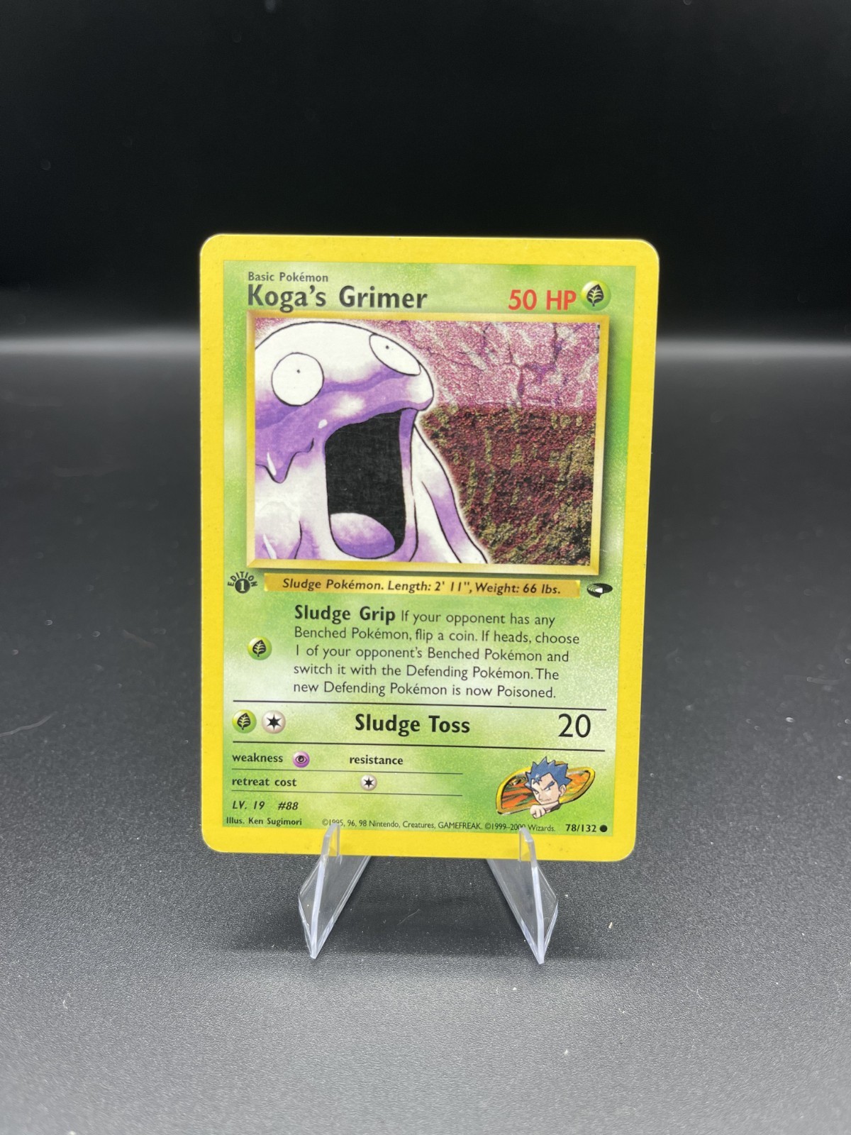 (MP) Koga's Grimer 1st ed 78/132 Pokemon TCG Card