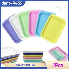 Autoclave Flat Tray Dental Instrument Plastic Tray Set Up Size 13.25" X 9.75"