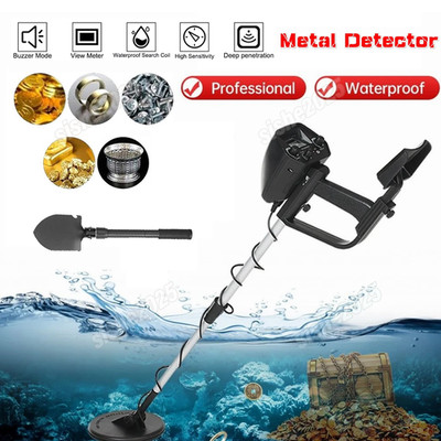 Waterproof LCD Metal Detectors Gold Digger Deep Sensitive Hunter Coil Searcher