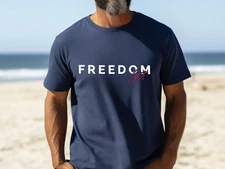 GILDAN TEE Charlie Kirk Signature Freedom Shirt - 10% Donated to TPUSA