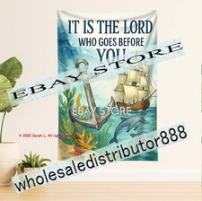 Tapestry It Is The Lord Goes Before You Hanging christian guidance 39X59 in