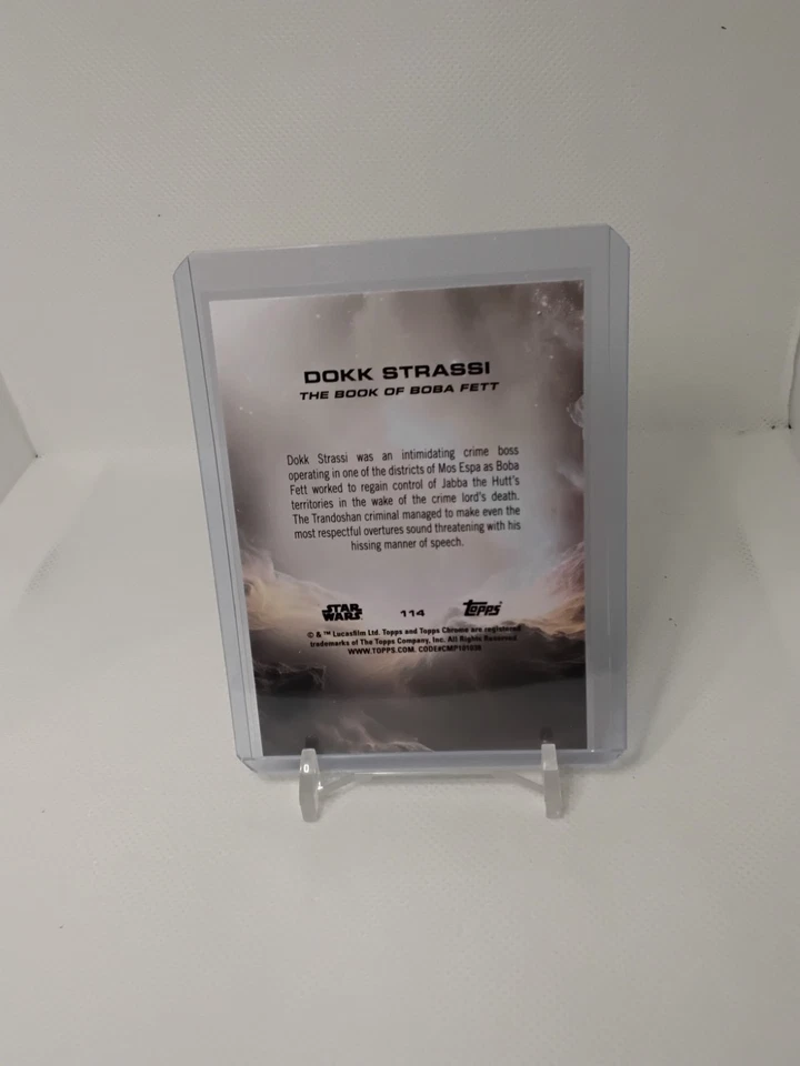 2025 Topps Star Wars Chrome #114 Dokk Strassi RayWave Parallel - Image 2 of 2