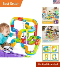 Deluxe KlickRail Electric Train Set - 3D Track & Educational Gift for Toddlers