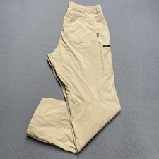 REI Co-op Pants Mens 36x30 Khaki Nylon Hiking Outdoor Stretch Zip Pocket