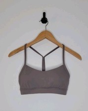 Lululemon Flow Y Bra Nulu Women's Size 4 Lunar Rock