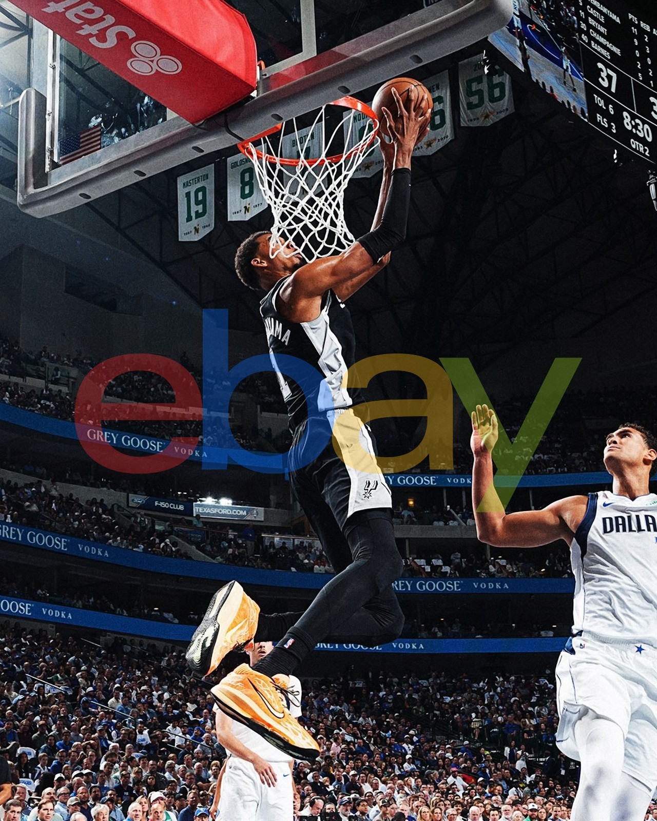 Victor Reverse Victor Wembanyama Reverse Dunk San Antonio Spurs 8x10 NBA Basketball ...