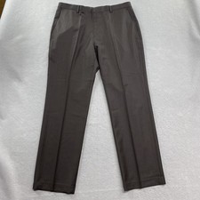 J Crew Suit Pants Mens 36x32 Brown Classic Fit Crosby Herringbone Italian Wool