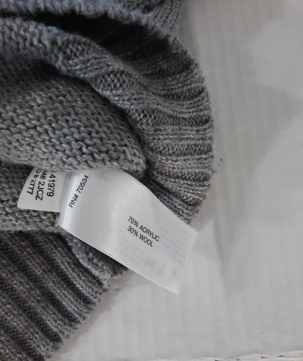 Orvis Wool Blend Cable Knit Turtleneck Women S Gray | eBay