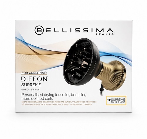 Bellissima Italia Diffon Supreme Ionic XL Diffuser & Hair Dryer for Curly Hair