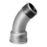 "Hermann Schmidt Temperguss Bogen Dn 20, 3/4\" 45°, Innengewinde/Aussengewinde,"