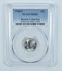 1948-S Roosevelt Dime Boston Collection MS65 PCGS Blue Label