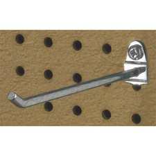 Triton Products 71613 6 In. Single Rod 30 Degree Bend Steel Pegboard Hook For