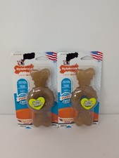 Lot Of 2 Nylabone Puppy Chew Chicken Flavored Medium Ring Bone Dogs up to 35lbs