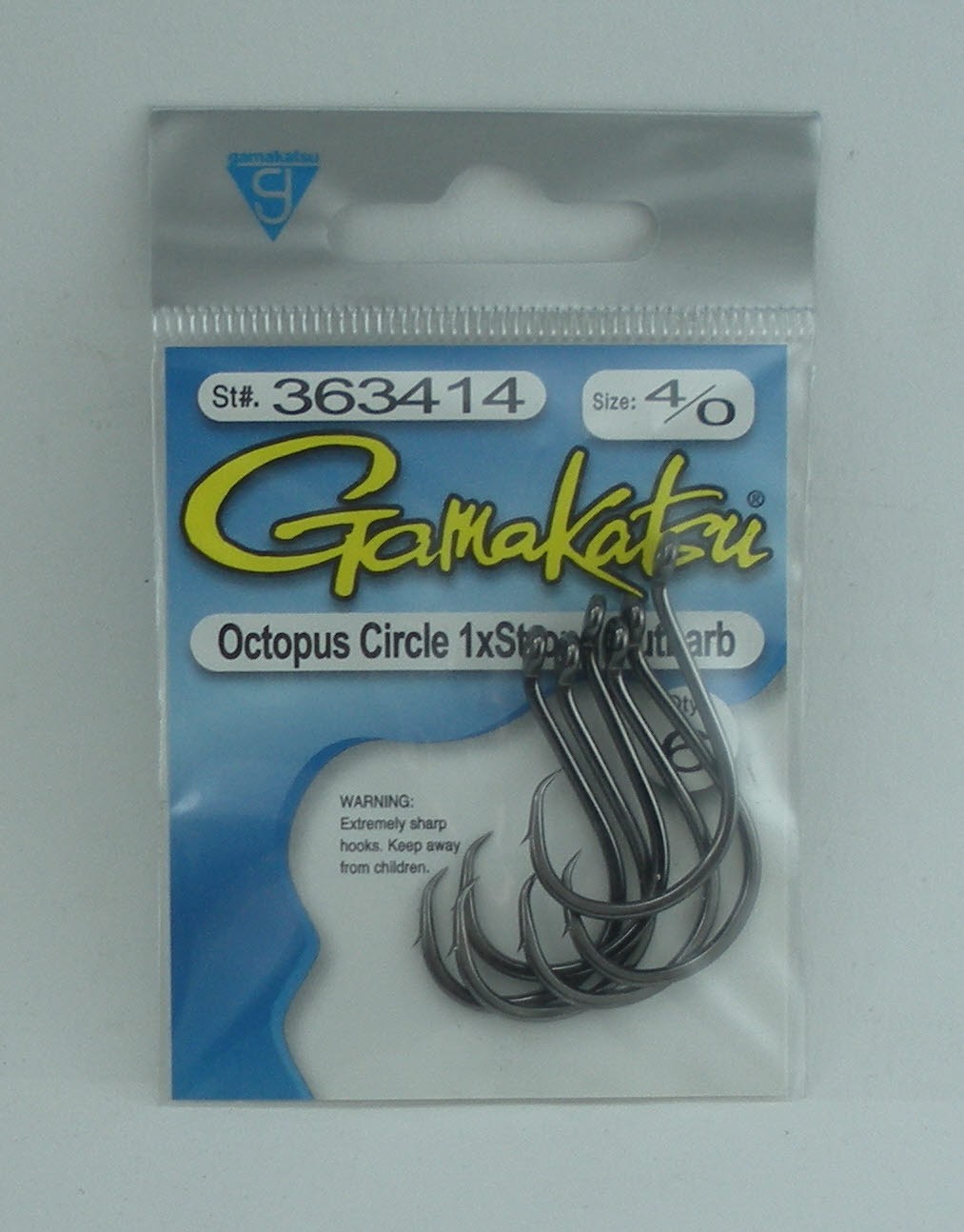 Gamakatsu 363414-4/0 Octopus Circle Outbarb Hook 6CT