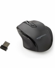 Amazon Basics 2.4 Ghz Wireless Optical Computer Mouse with USB Nano Receiver