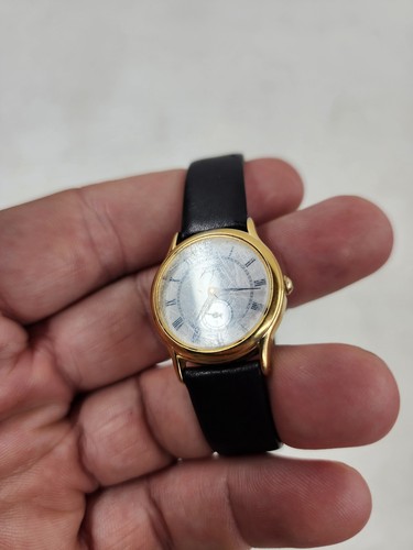 Seiko 2K02-0039 26mm White Dial Gold Tone Small Seconds Round Ladies Watch - Picture 3 of 15