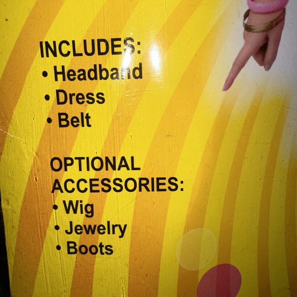 Funky Time 1960s Go Mod Niña Retro Baile Disco Mujer Disfraz Xs Nuevo en Paquete Foto 4 de 4