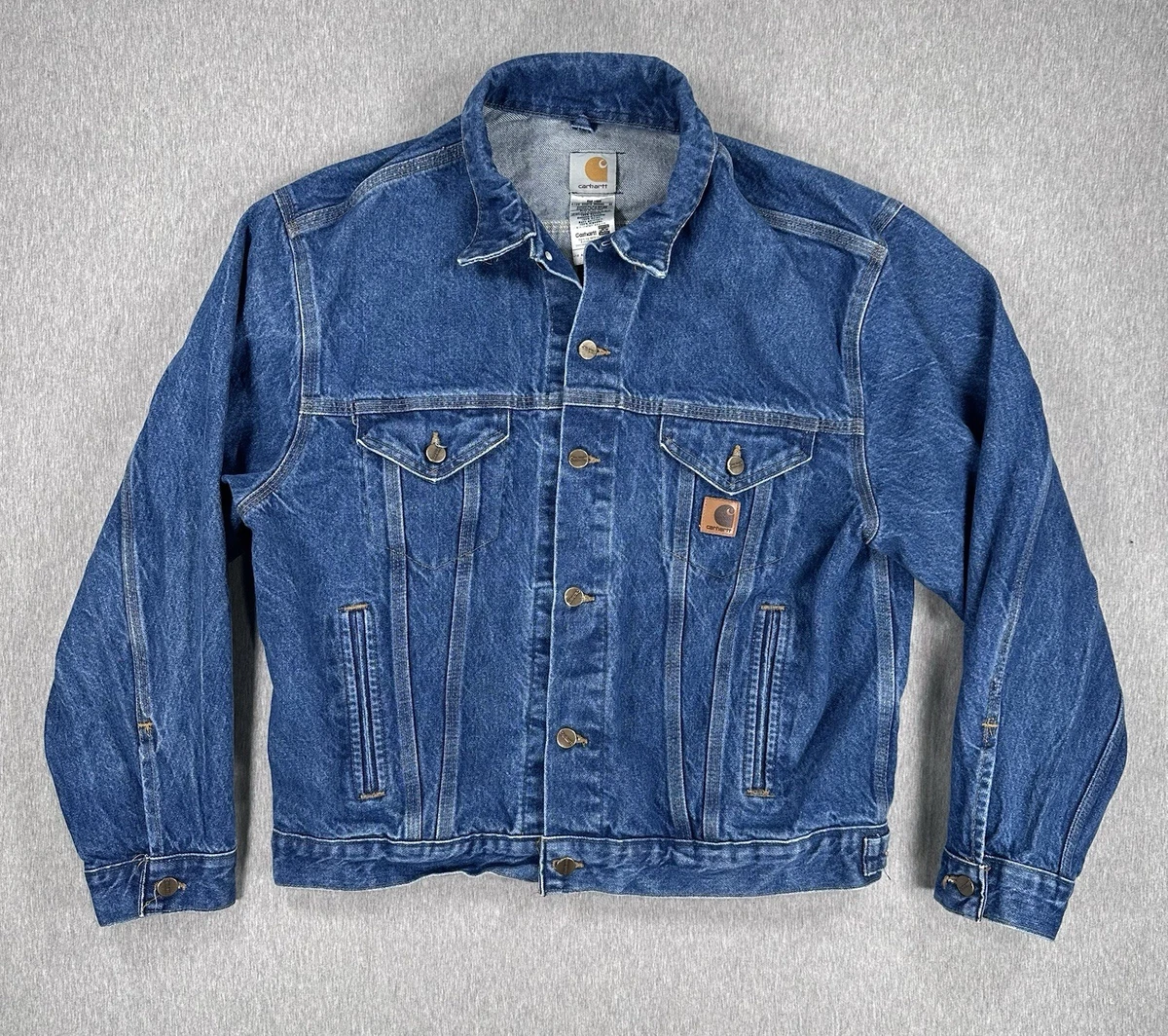carhartt denim jean jacket products for sale | eBay