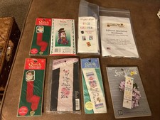 8 Cross Stitch Bookmarks. See Pictures. Seven New Sealed. 1 Magnetic Repacked.