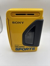 Sony Walkman WM-AF54 Sports Yellow Cassette Player - TESTED WORKS