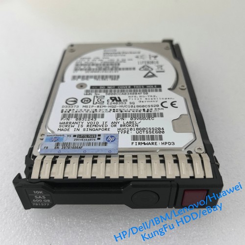 781516-B21 HP 781577-001 600GB 10K SAS 12Gbps 2.5in SFF SC Hard Drive Gen8/9 - Picture 2 of 5