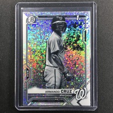 2021 Bowman Chrome Armando Cruz Prospect 1st Bowman Bandw Mini-diamond No 247