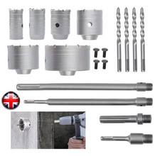 18Pieces TCT Core Drill Set Concrete Brick Cement Wall Drill Bit Hole Saw Cutter