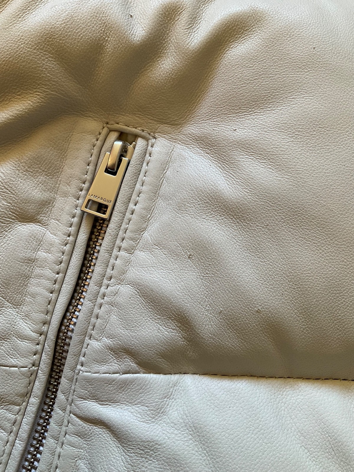 Lamarque Iris Lamb Leather Down Puffer Women's De… - image 12