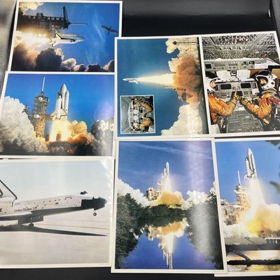 VINTAGE Space Shuttle  Columbia  Lift Off / Landing 8x10 Pictures - NASA U.S.A