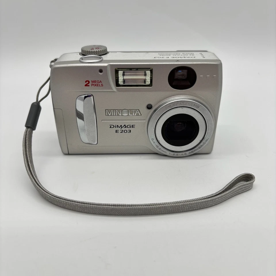 Konica Minolta Dimage E203 2MP CCD Compact Digital Camera, 1GB SD Card *READ* - Image 3 of 4