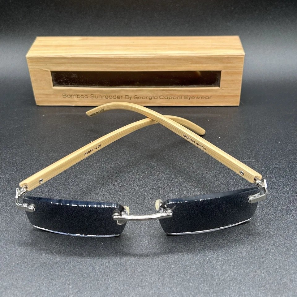 Lector solar sin montura George Caponi +2,00 bambú BSR25 usado Foto 2 de 4