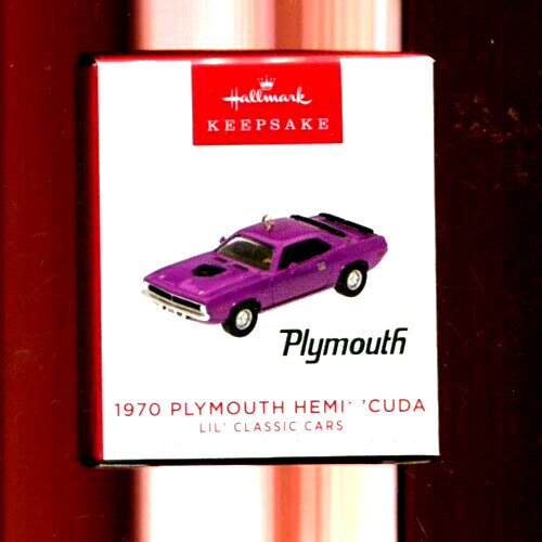 2023 Hallmark Miniature Ornament - 1970 PLYMOUTH HEMI 'CUDA CLASSIC - New in Box