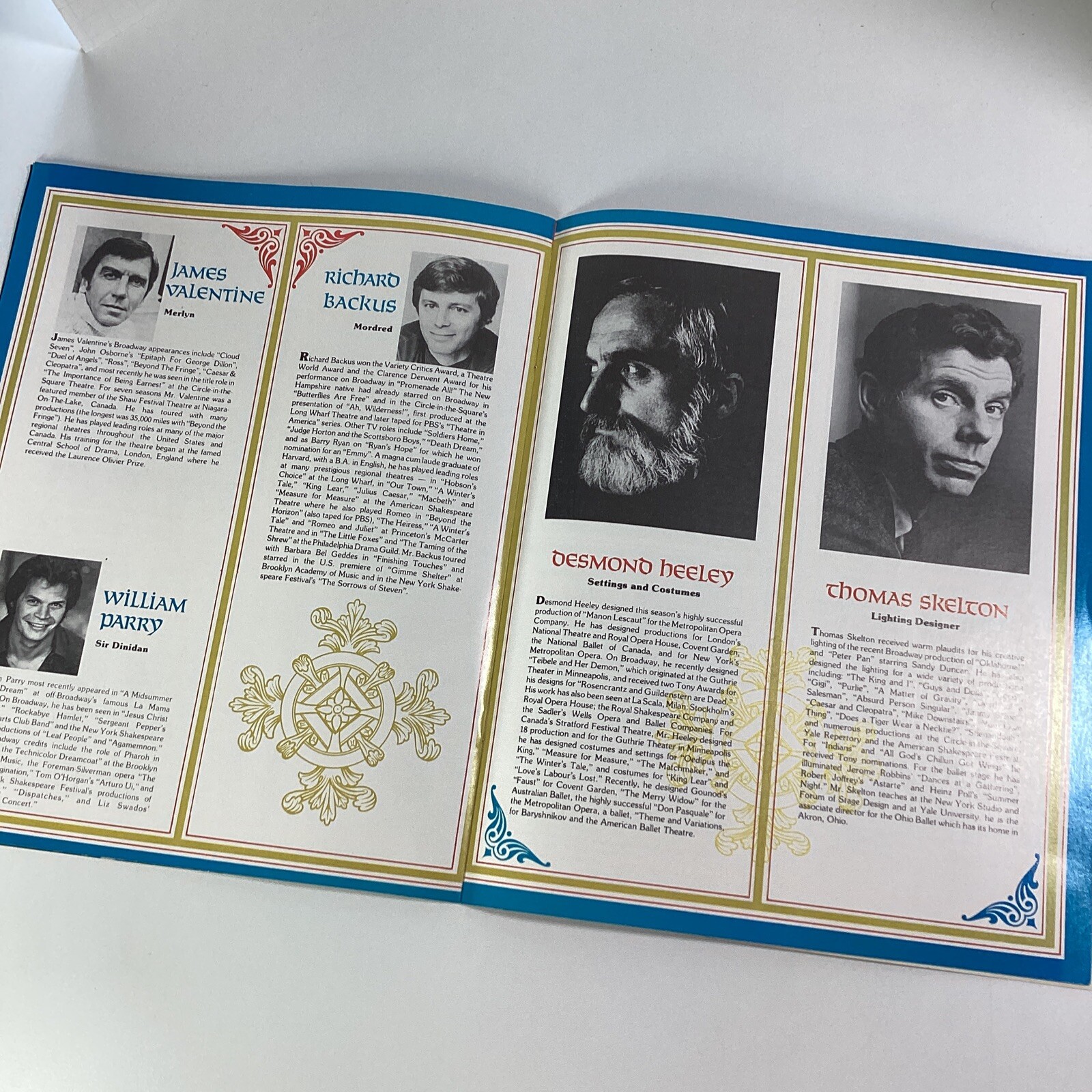 Camelot 1981 Broadway Souvenir Program Richard Harris Dickinson Muenz