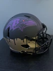 Ray Lewis Signed Ravens Authentic Eclipse With Gold Drip Full Sized Beckett Cert