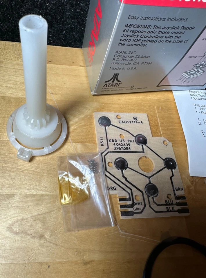ATARI CX41 Joystick Repair Kit for 2600 CIB OEM Genuine Part Vintage RARE! - Image 4 of 4