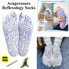 Reflexology Socks with Trigger Point Tool - Foot Pain Relief and Acupressure