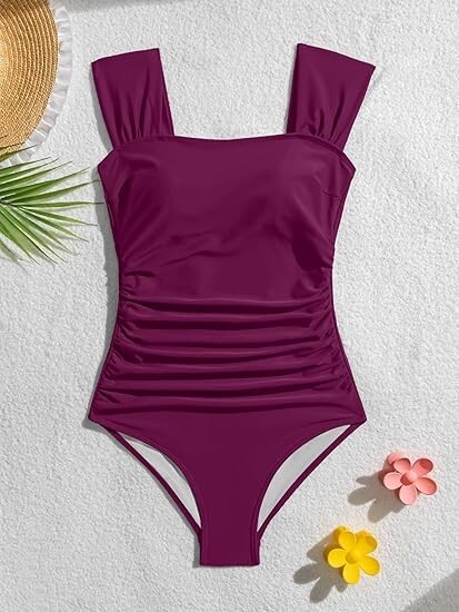 CUPSHE Costume intero da bagno donna costumi da bagno Halter volant