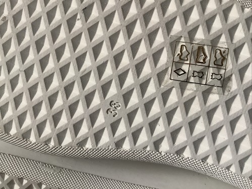 MODA IN PELLE BRALLA WHITE/NAVY SIDE STRIPE LEATHER PLATFORM TRAINERS UK5 BNIB - Picture 7 of 8