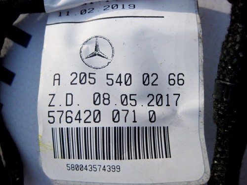 Arnés de cableado panel puerta delantera izquierda mercedes-benz a2055400266 clase c w205 - Imagen 3 de 4