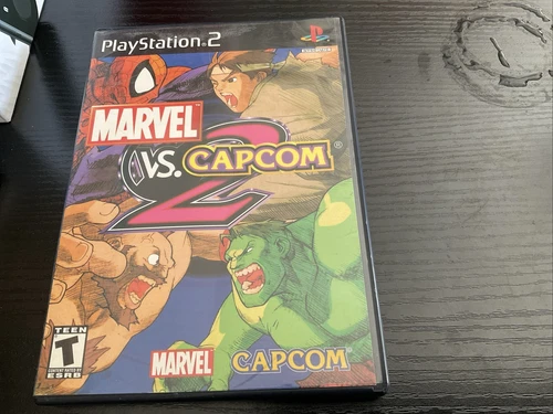 Marvel VS Capcom 2 (Sony PlayStation 2, 2002) PS2 - No Manual - Case And Disc
