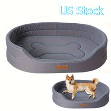 Grey Orthopedic Dog Bed Ultra Comfortable Waterproof Medium Dogs Pet Couch Bed