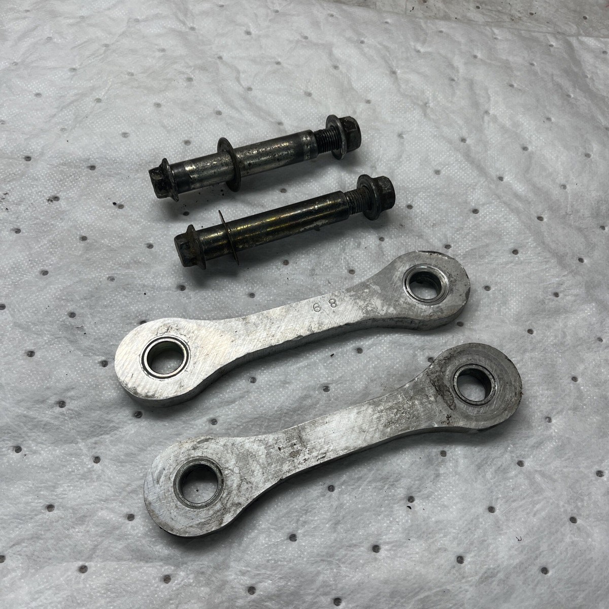 90-91 kawasaki kx-125, kx-250 rear shock linkage rods, 46102-1282