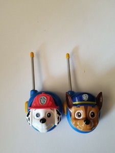 paw patrol chase & marshall walkie talkies