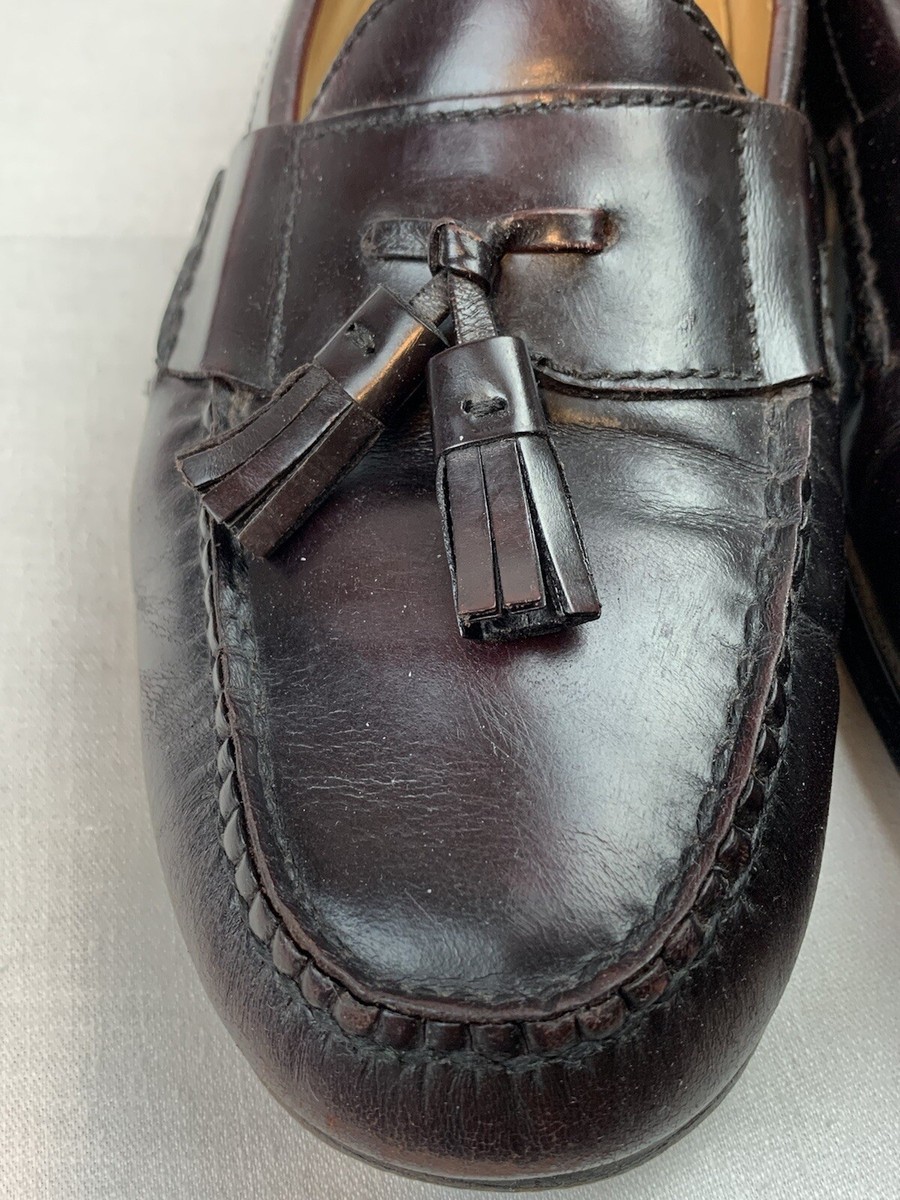 Cole Haan Men’s Cordovan tassel loafers size 14D COLE HAAN Cordovan Leather Slip On Tassel Loafers Shoes Sz  main image 4
