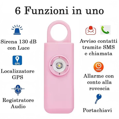 Portachiavi SOS con Chiamata d'Emergenza, GPS e Allarme - Sicurezza Ovunque! - Foto 19 di 44