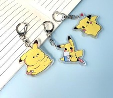 lot 20pcs Japanese anime mix Acrylic Keychain Key Chain Girls boy Keyring gifts