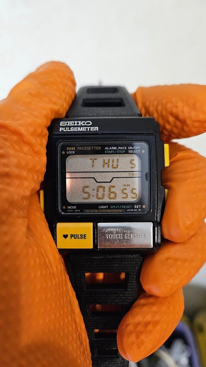 Seiko Vintage Pulsemeter Sensor Watch-S234-5010 A0 Aliens