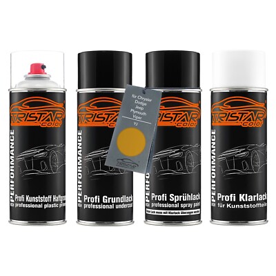 Autolack Spraydosen Set Kunststoff für Chrysler Dodge YJ Inca Gold Perl Metallic
