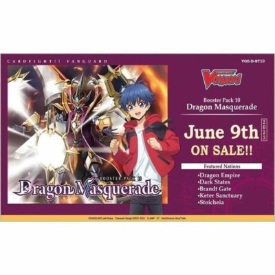 Cardfight Vanguard Overdress BT 10 Dragon Masquerade Booster Box | eBay Cardfight Vanguard Overdress BT 10 Dragon Masquerade Booster Box | eBay